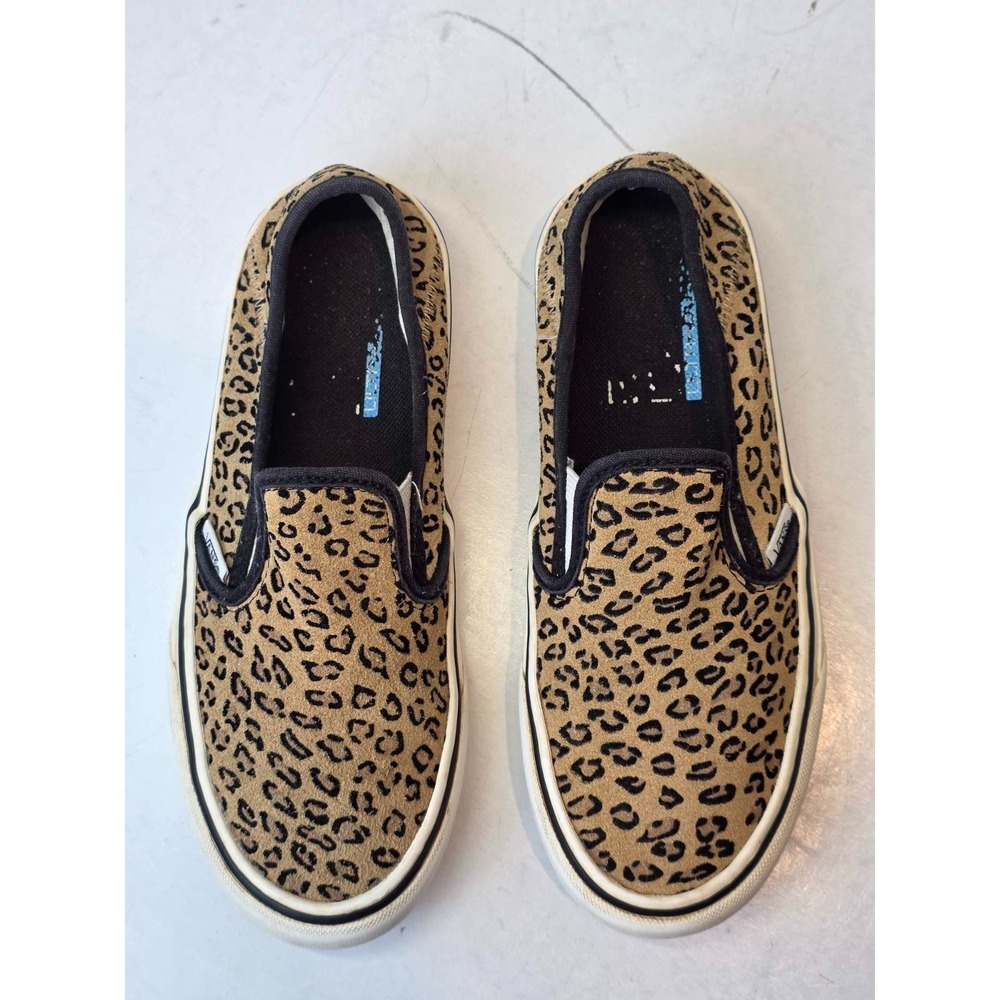 Vans Off The Wall Men's Sneakers Size‎ 5 Women's 6.5 Brown Leopard Suede Shoes